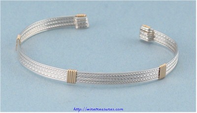 Five-Wire Cuff Bracelets
