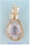 Geode with Amethyst Pendant
