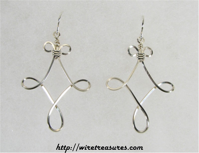 Twisted Square Earrings