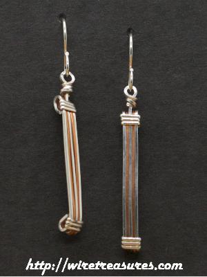 Banded Wire Earrings