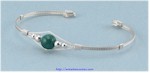 Aventurine Single Bead Cuff Bracelet