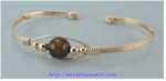 Single Bead Cuff Bracelets in 14K Gold Filled Wire