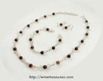 Poppy Jasper Necklace, Bracelet, and Earrings Set