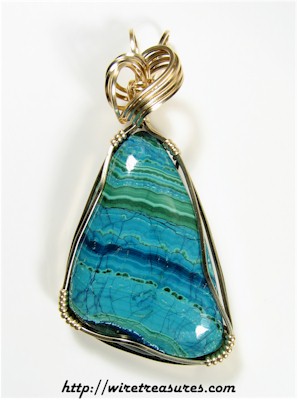 Chrysocolla & Malachite Pendant