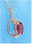 Mexican Fire Opal Pendant