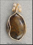Agatized Wood Pendant