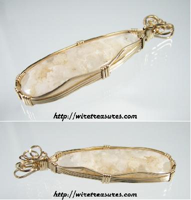 Plume Agate Pendant