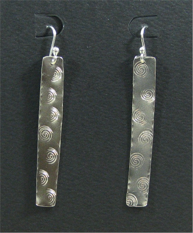 Swirly Bar Earrings