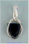 Onyx Shield Pendant